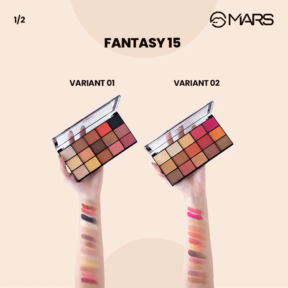 15 Color Eyeshadow Palette  Fantasy 15