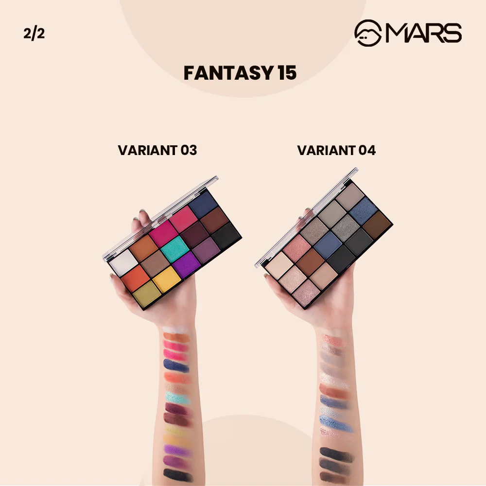 15 Color Eyeshadow Palette  Fantasy 15