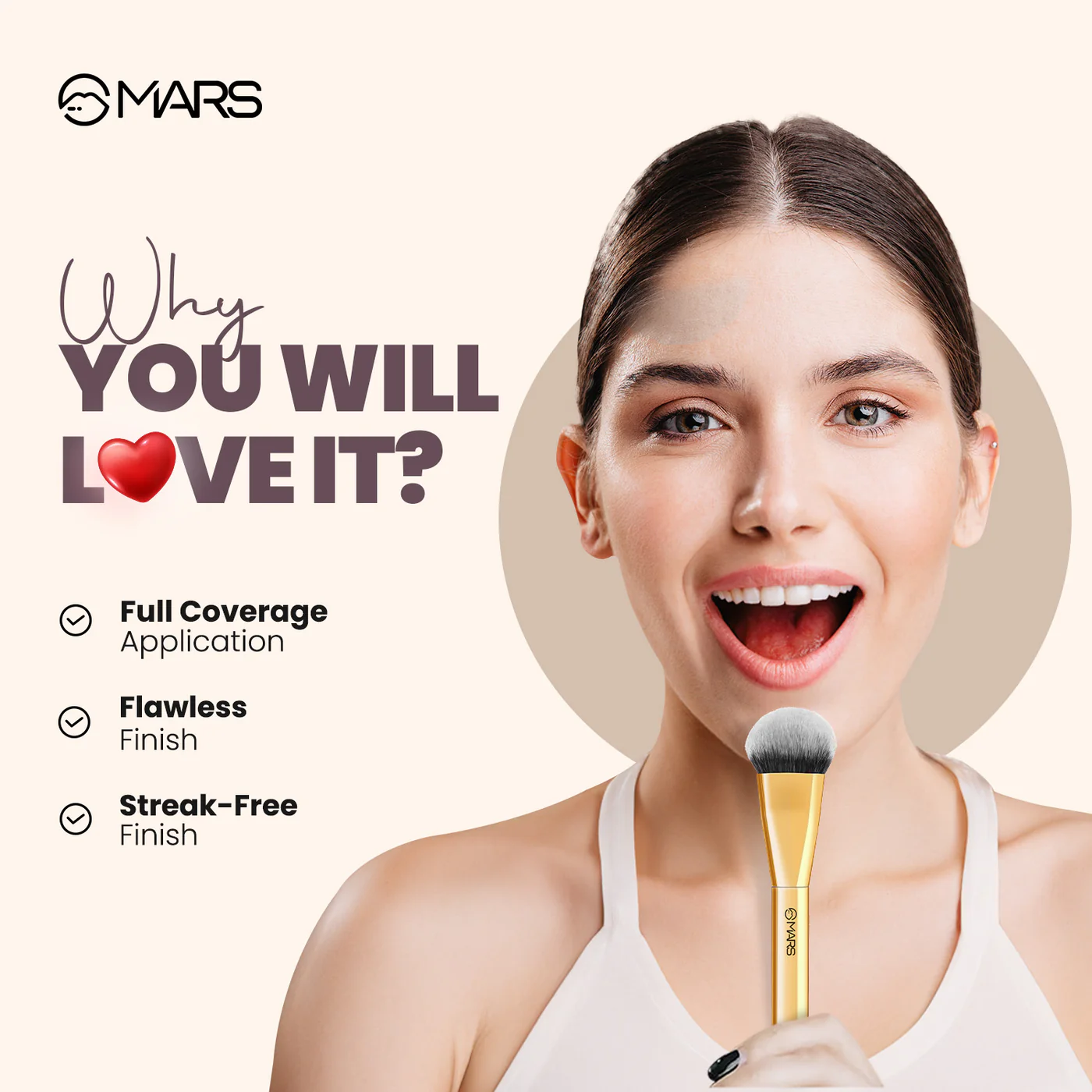 Artist's Arsenal Brush  Flat Foundation Brush