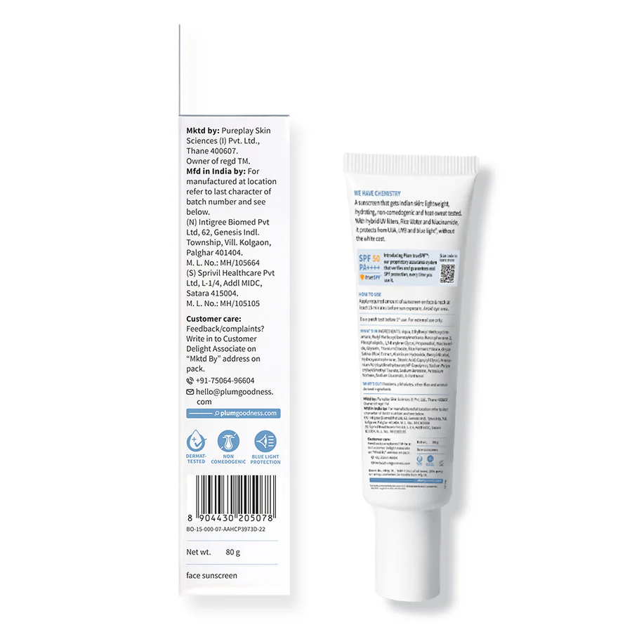 2% Niacinamide Sunscreen & Rice Water SPF 50 PA++++ Sunscreen