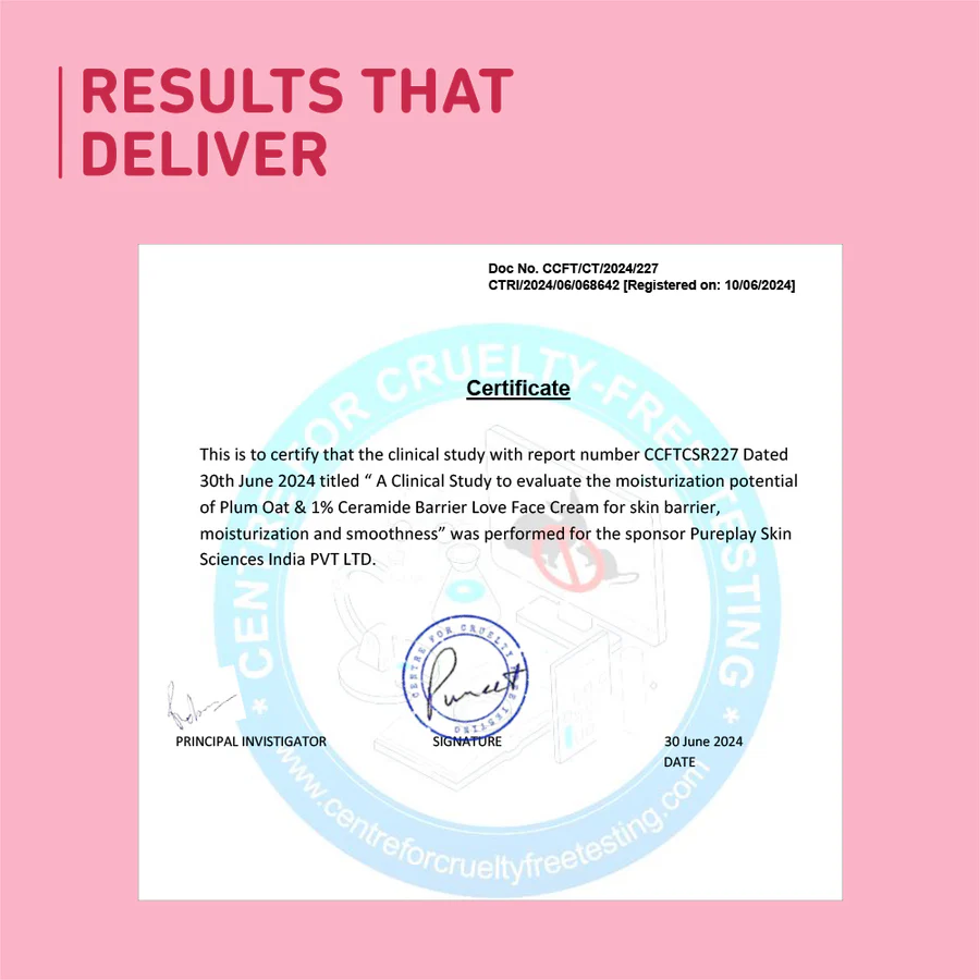 Oat & 1% Ceramide Face Cream for Dry Skin