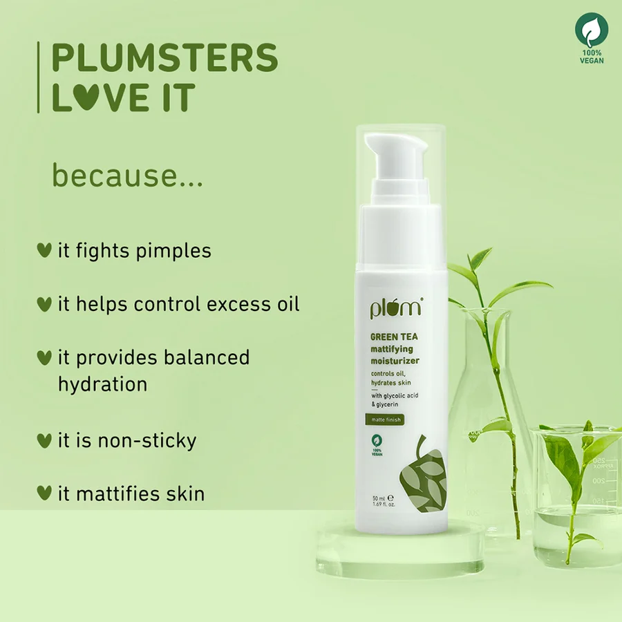 Green Tea Mattifying Moisturizer for Oily Skin