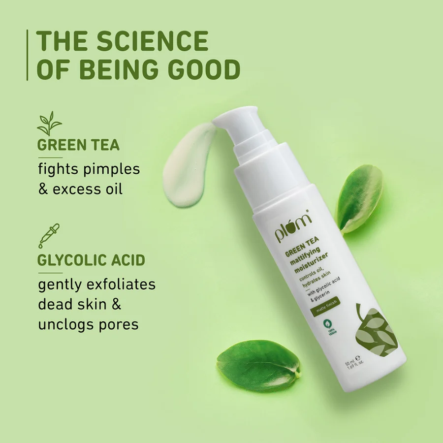 Green Tea Mattifying Moisturizer for Oily Skin
